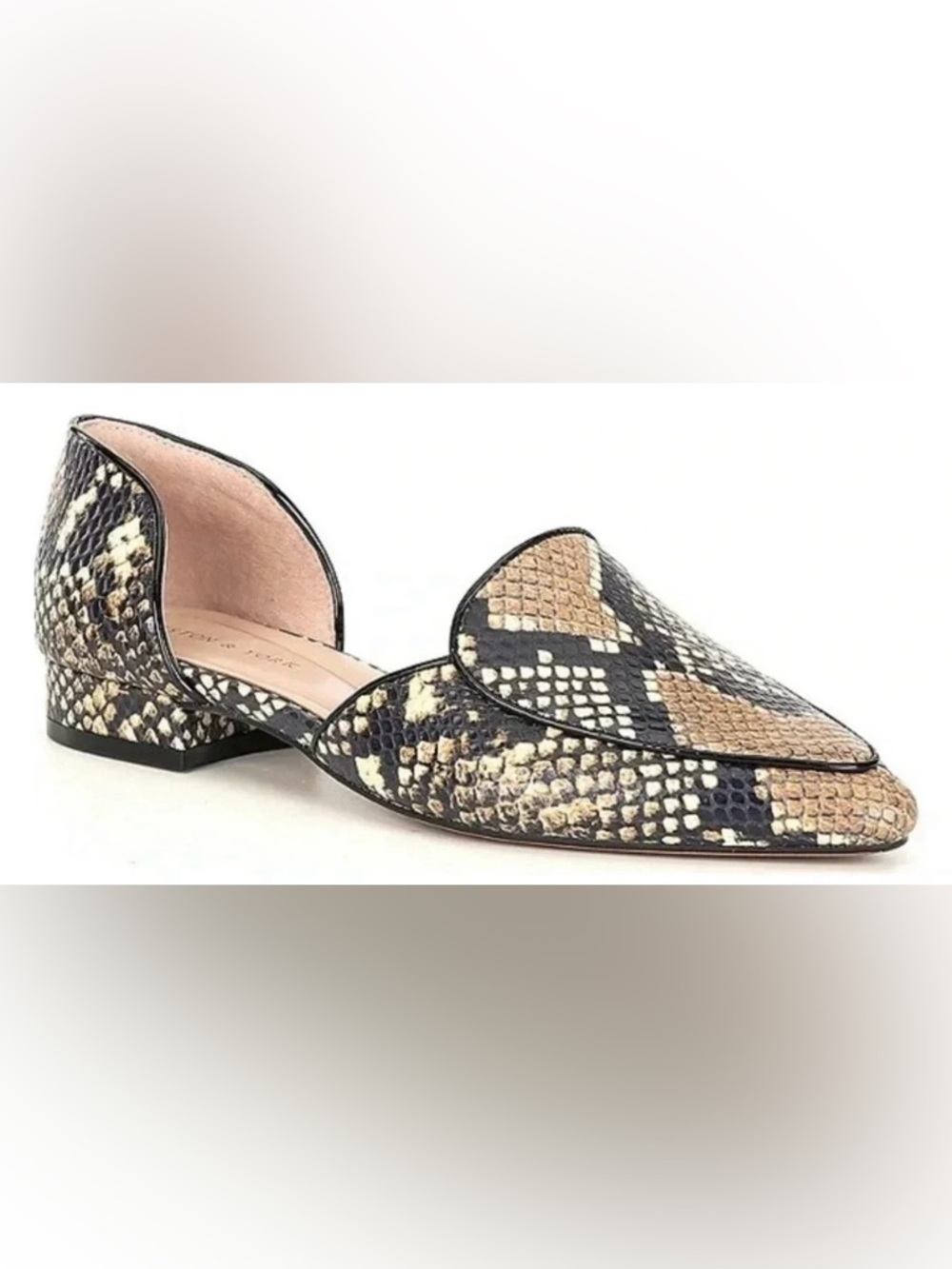 Preston & York Shannon Snake Print d'Orsay Flats - Picture 3 of 9